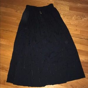 Black maxi skirt
